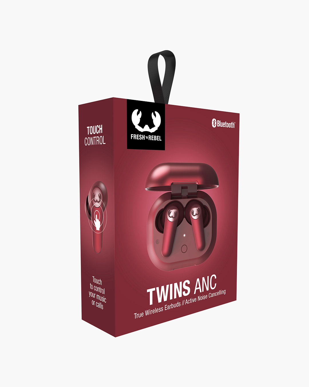 Fresh 'n Rebel - Twins ANC - True Wireless In-ear headphones with active noise cancelling - Ruby Red
