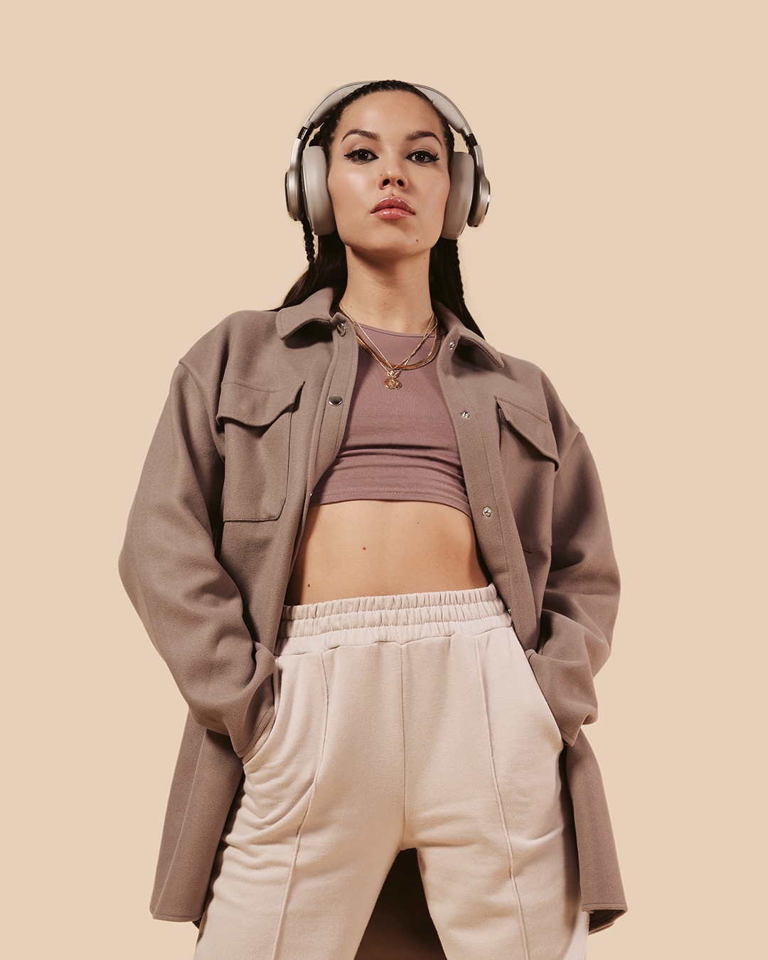 Fresh 'n Rebel - Clam Elite - Wireless over-ear headphones with digital noise cancelling - Silky Sand