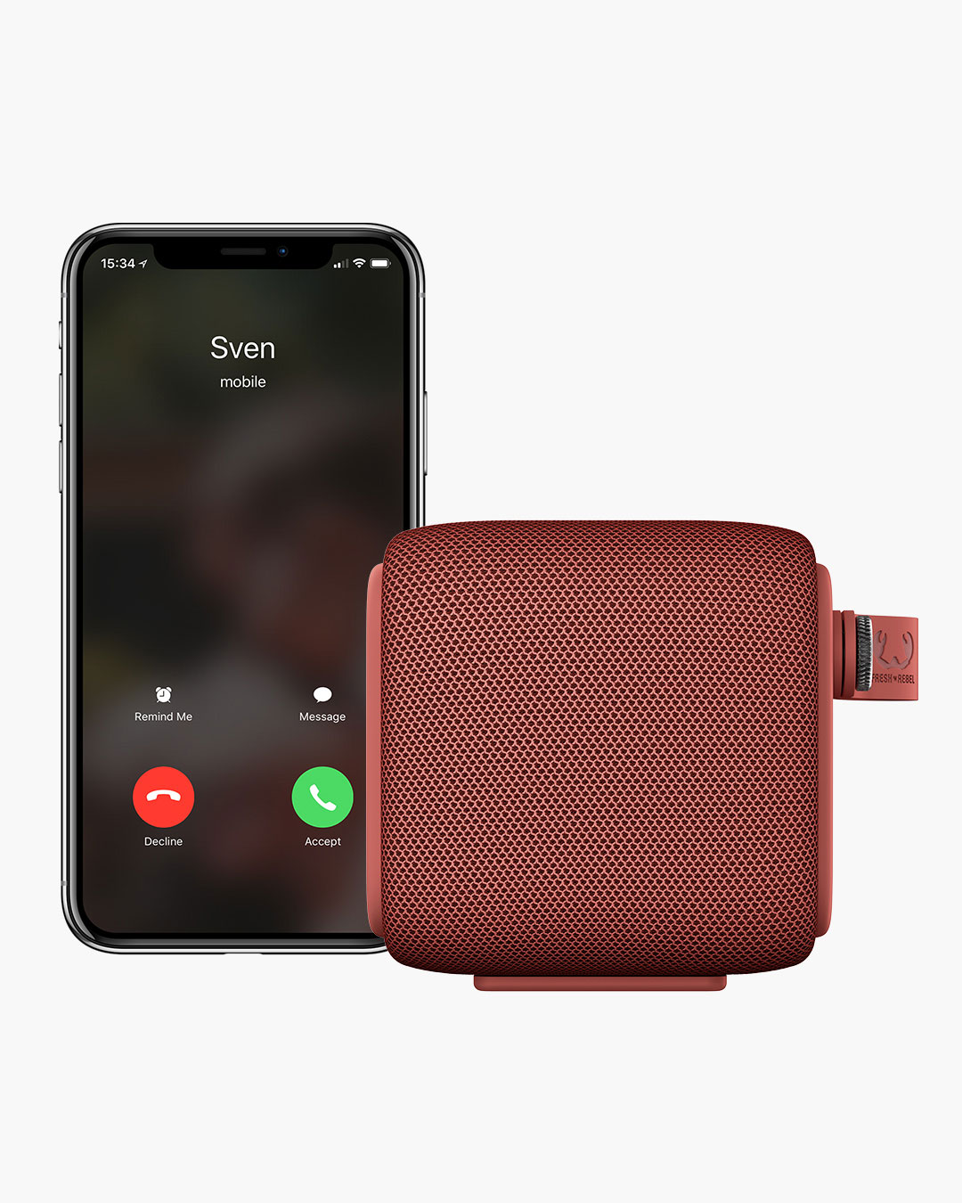 Fresh 'n Rebel - Rockbox Bold S - Wireless Bluetooth speaker - Safari Red