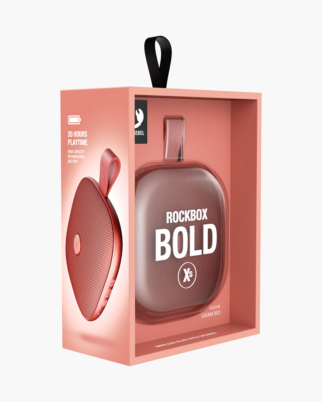 Fresh 'n Rebel - Rockbox Bold Xs - Wireless Bluetooth speaker - Safari Red