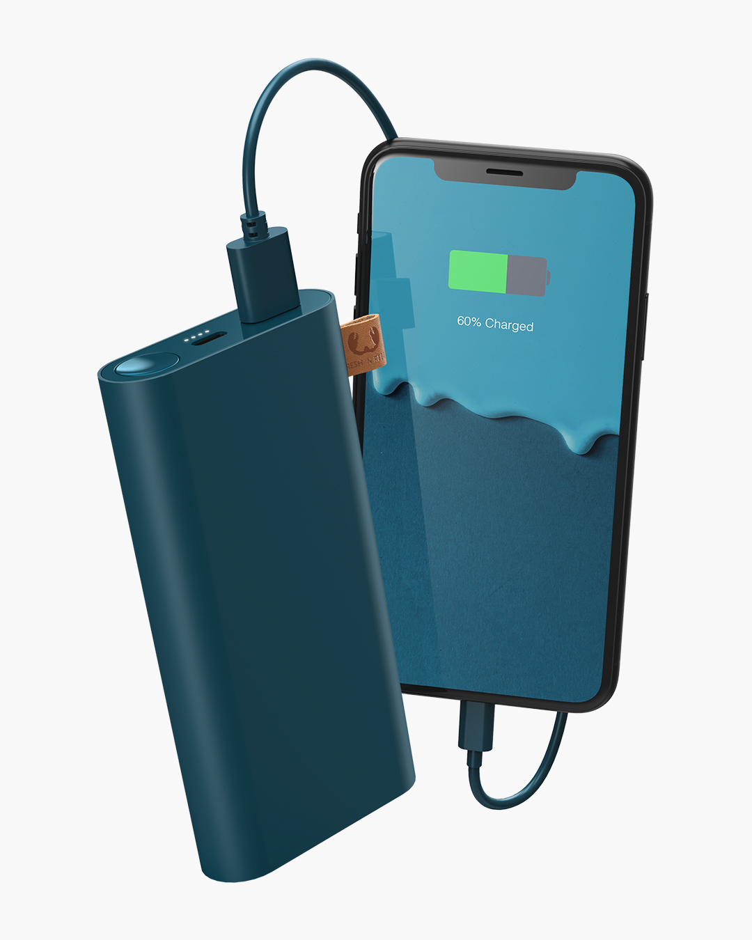Fresh 'n Rebel - Powerbank 12000 mAh USB-C - Petrol Blue