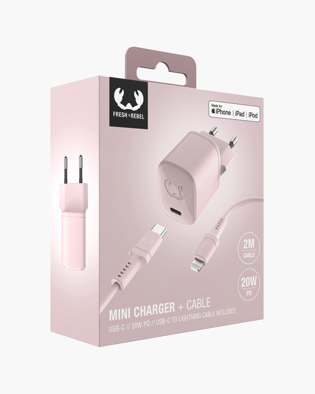 USB-C Mini Charger 20W PD + Lightning