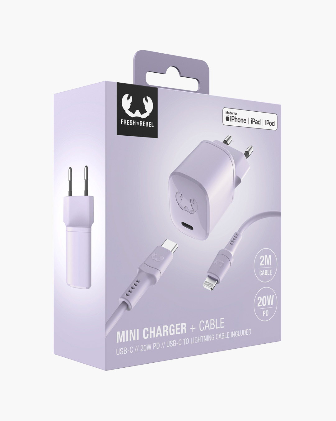 USB-C Mini Charger 20W PD + Lightning