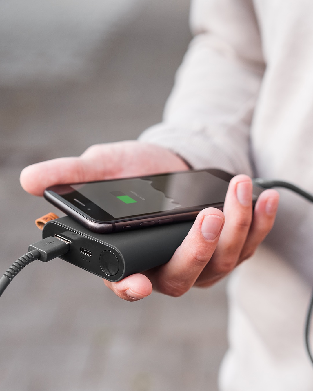 Fresh 'n Rebel - Powerbank 12000 mAh USB-C - Storm Grey
