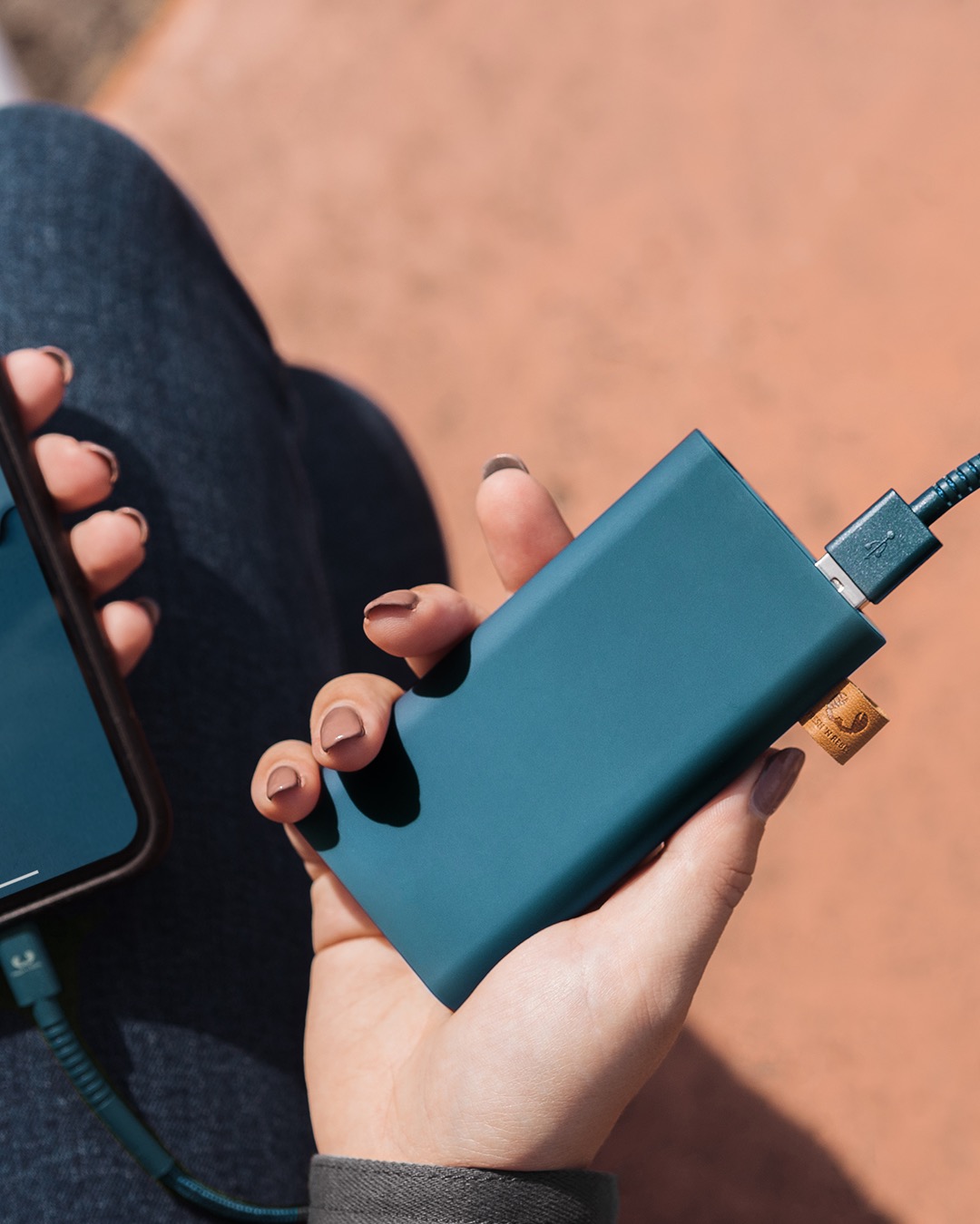 Fresh 'n Rebel - Powerbank 6000 mAh USB-C - Petrol Blue