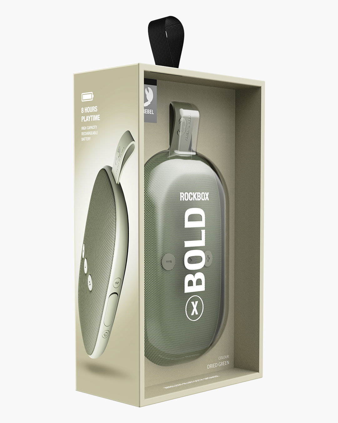 Fresh 'n Rebel - Rockbox Bold X - Wireless Bluetooth speaker - Dried Green