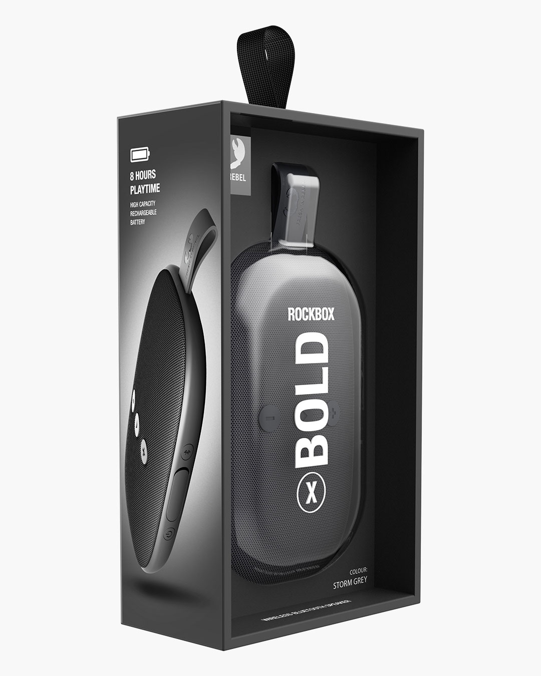 Fresh 'n Rebel - Rockbox Bold X - Wireless Bluetooth speaker - Storm Grey