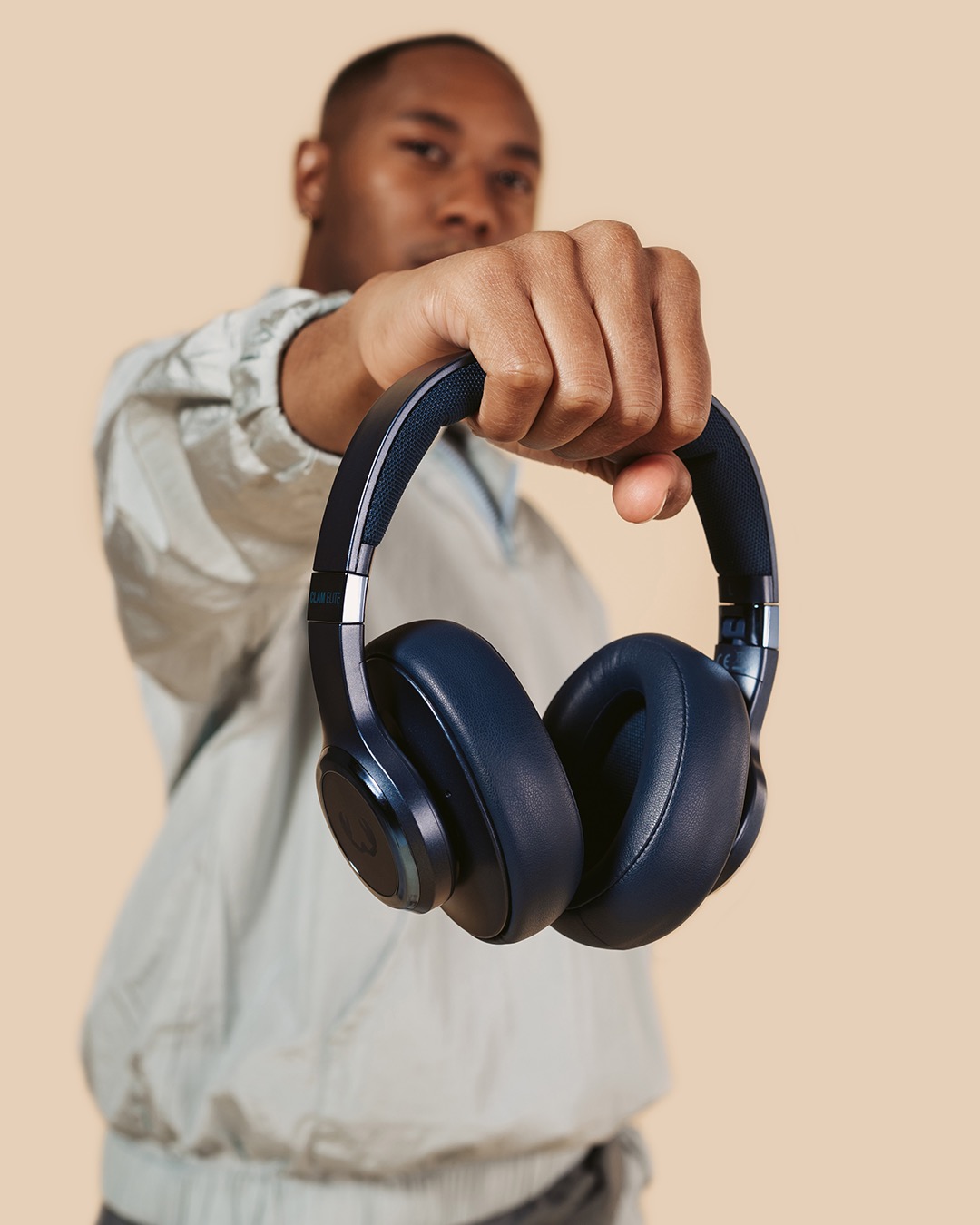 Fresh 'n Rebel - Clam Elite - Wireless over-ear headphones with digital noise cancelling - Steel Blue