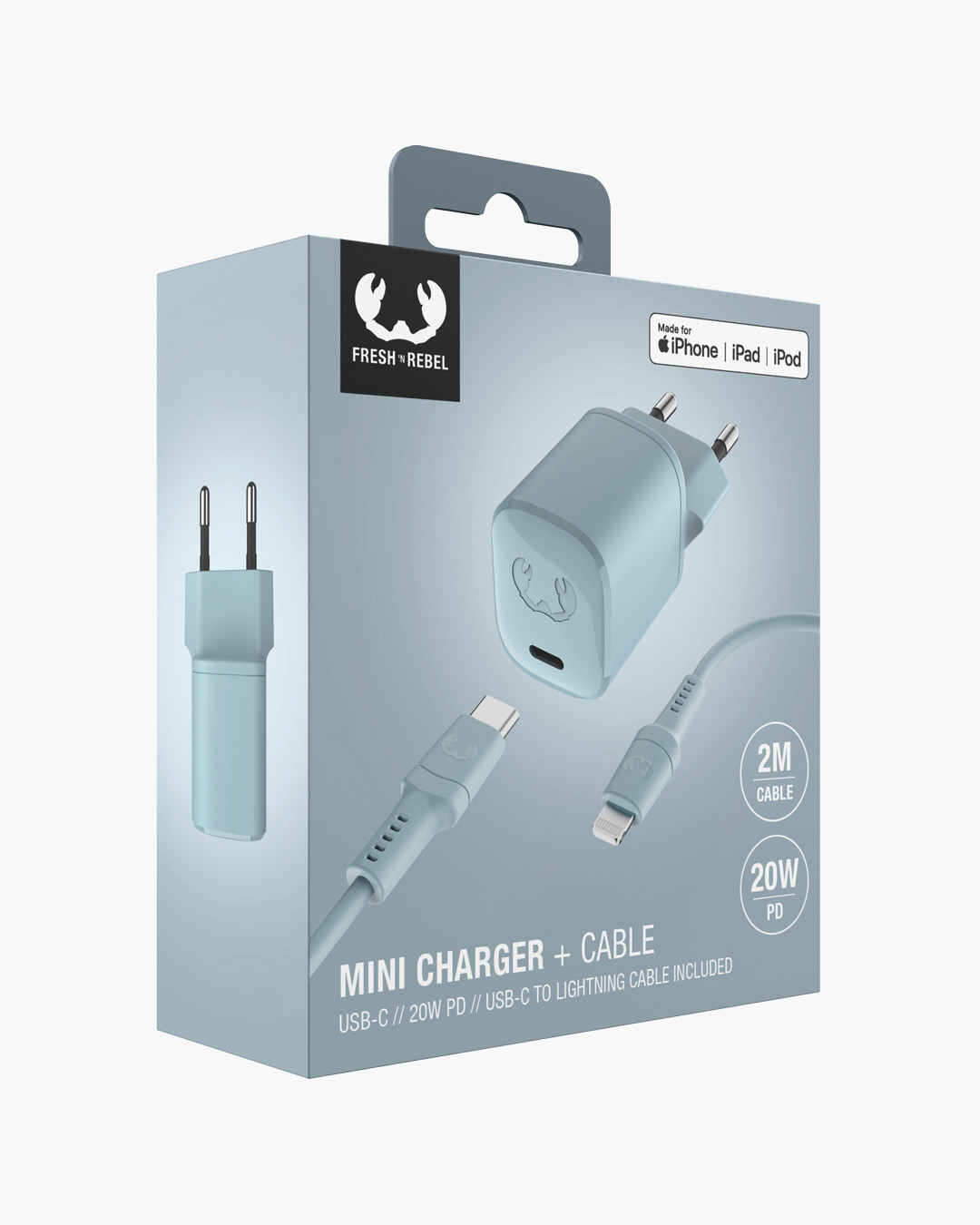 USB-C Mini Charger 20W PD + Lightning