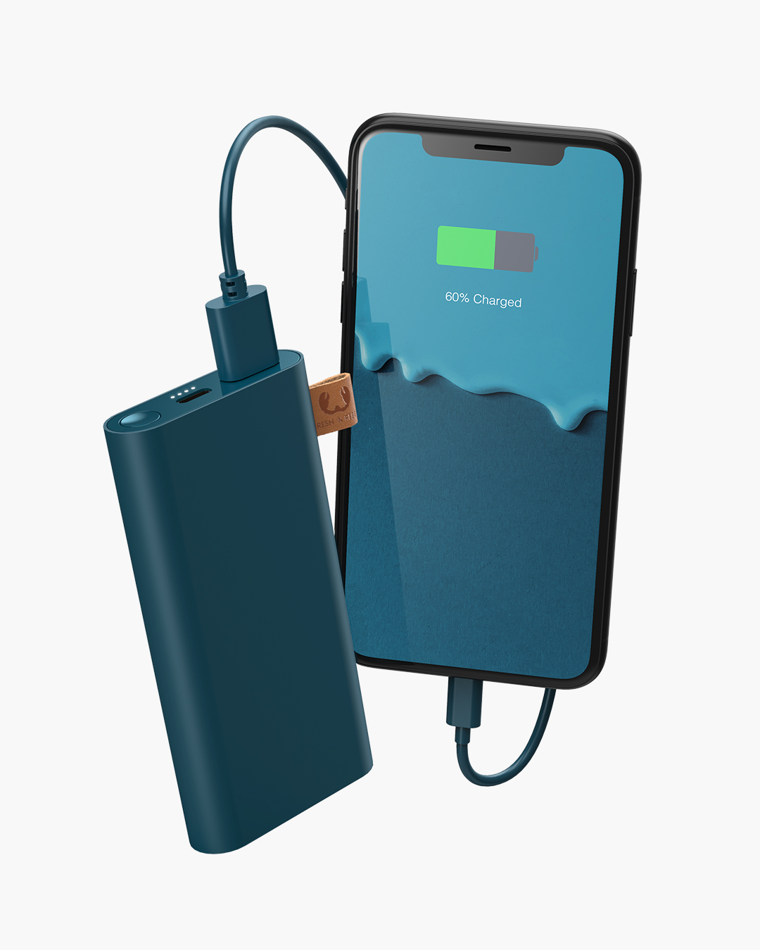 Fresh 'n Rebel - Powerbank 6000 mAh USB-C - Petrol Blue