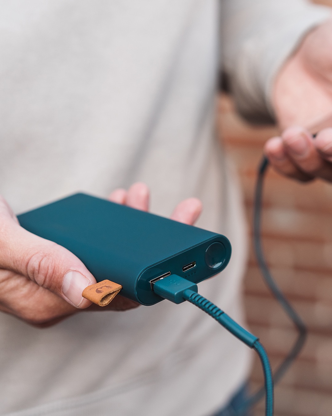 Fresh 'n Rebel - Powerbank 12000 mAh USB-C - Petrol Blue